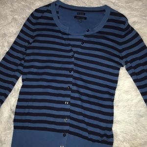 Blue striped sweater